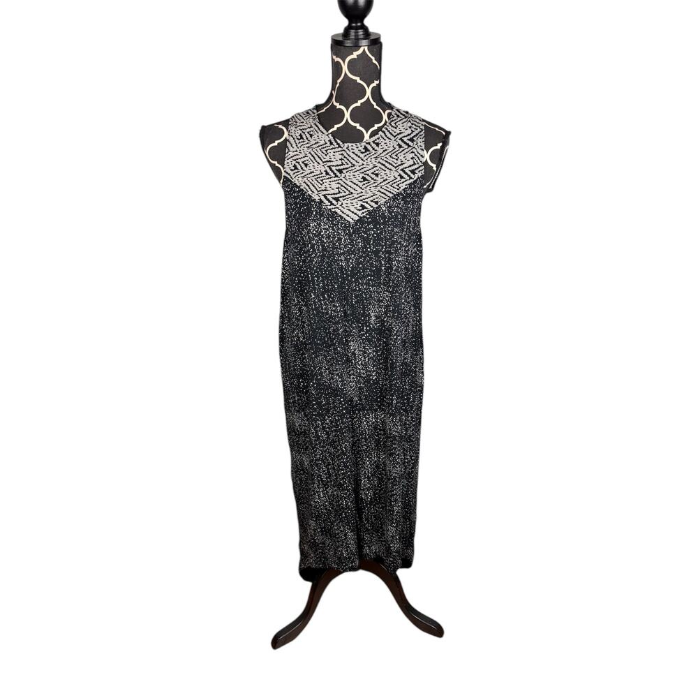 RVCA Cutout Black Midi Dress Womens Sz M